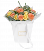 Surreal Sunrise - Hand Bouquet - V-Shaped 37x35cm white mdf Shopping bag