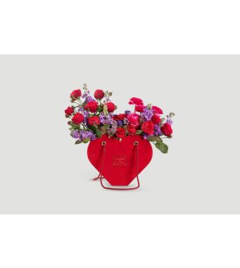 Cœur Éternel - Fresh Flowers 10 Red Roses & 10 Baby roses with mixed flowers