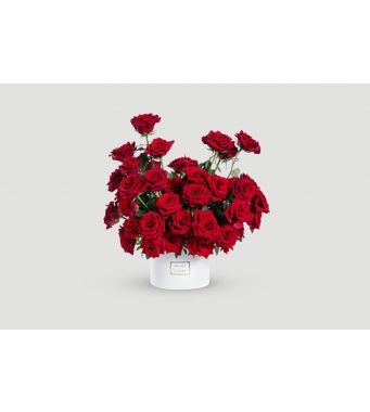 One of a Kind Fresh Flowers - 70 red roses and greenery