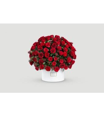 Crimson Dome Fresh Flowers - 200 Roses & more