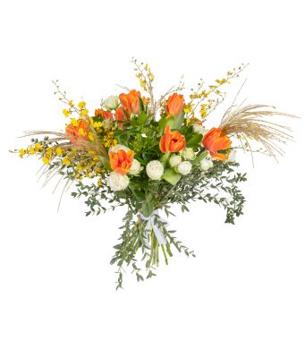 Inspired by our spring gardens, this light and airy style bouquet brings it home to you