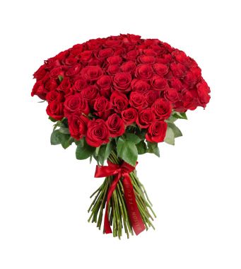 Bouquet of 100 Red roses
